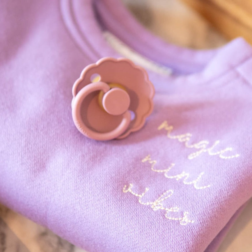 baby pink & lychee FLOWER PACIFIER
