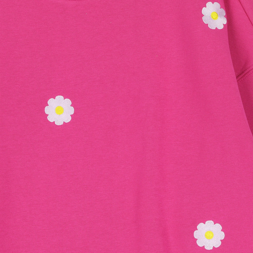 little fuchsia FLOWERS loose fit