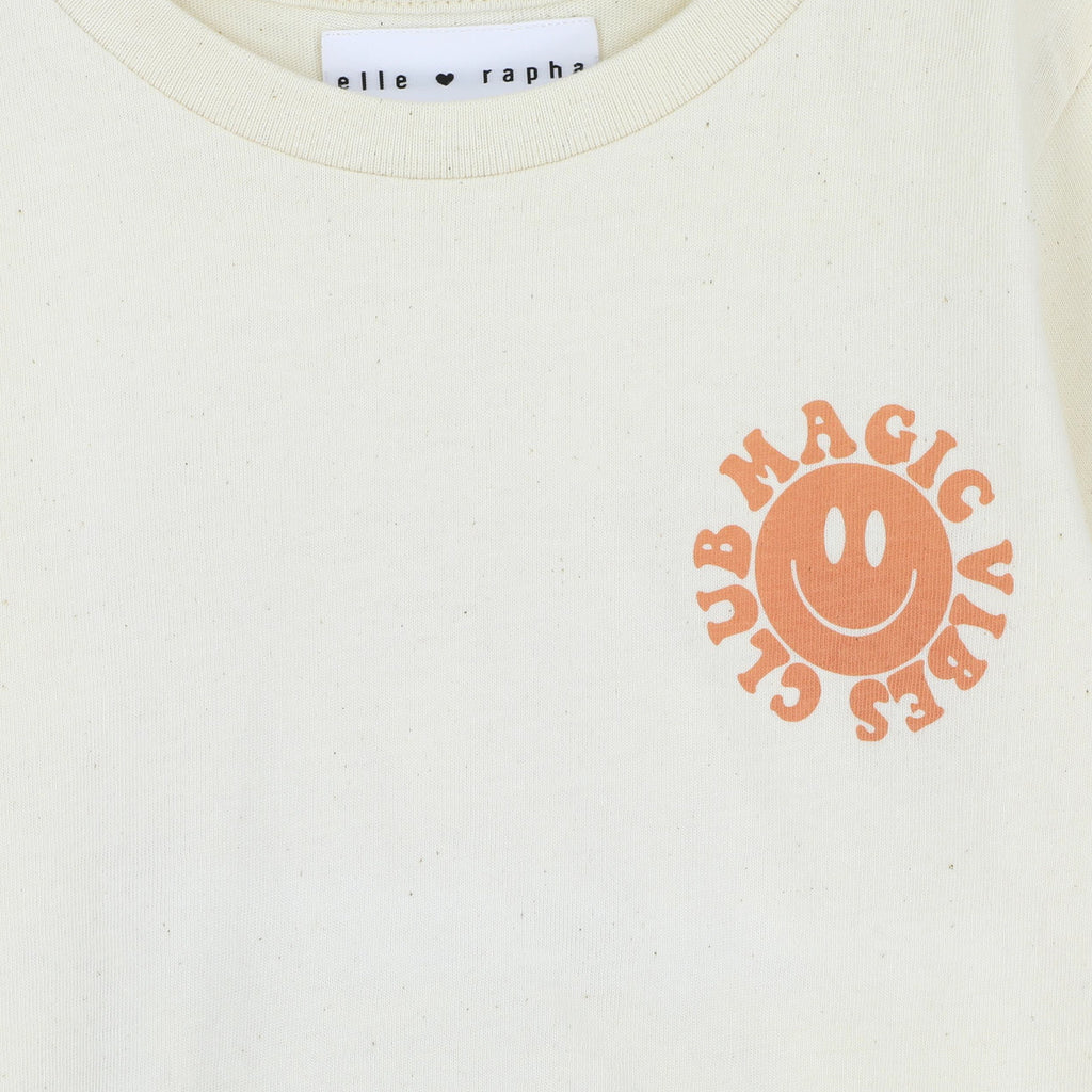 beige little MAGIC VIBES CLUB
