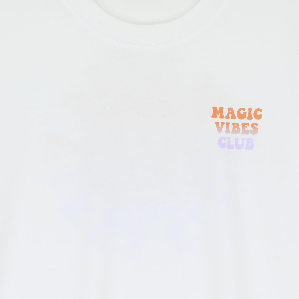 white MAGIC VIBES CLUB loose fit