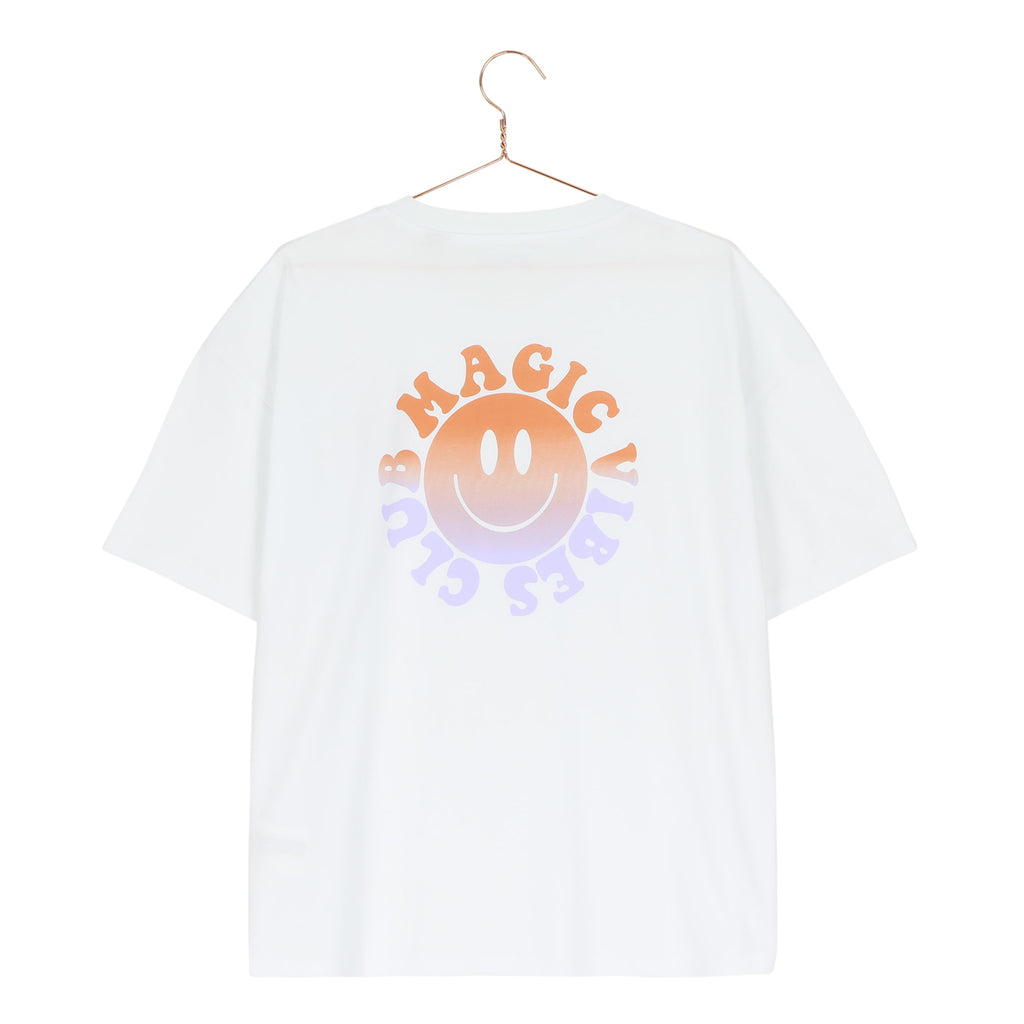 white MAGIC VIBES CLUB loose fit