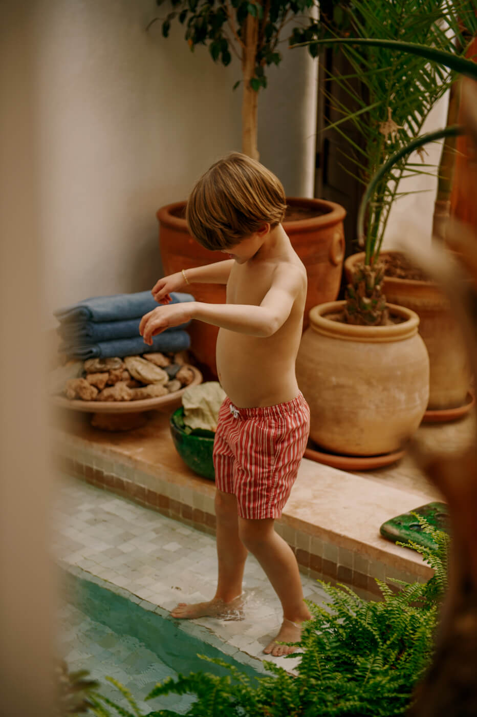 RIAD RED boys swim short