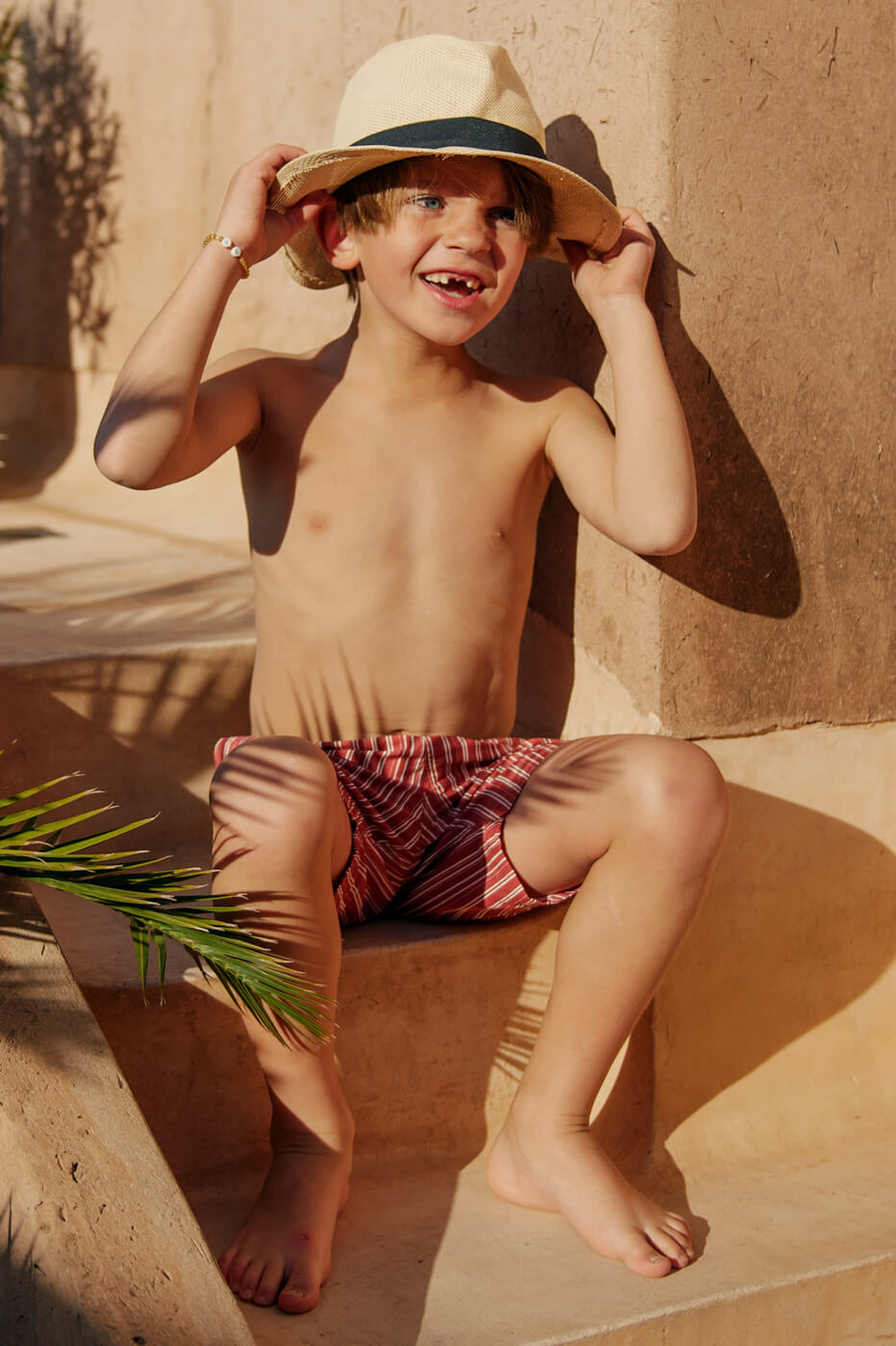 RIAD RED boys swim short