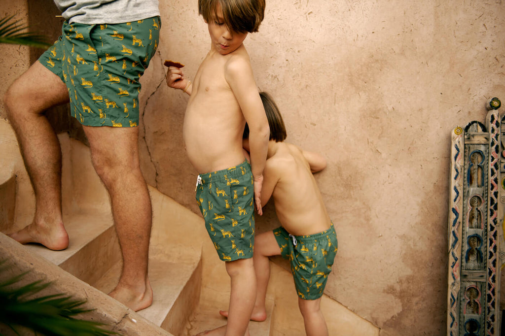 LEOPARD boys swim short