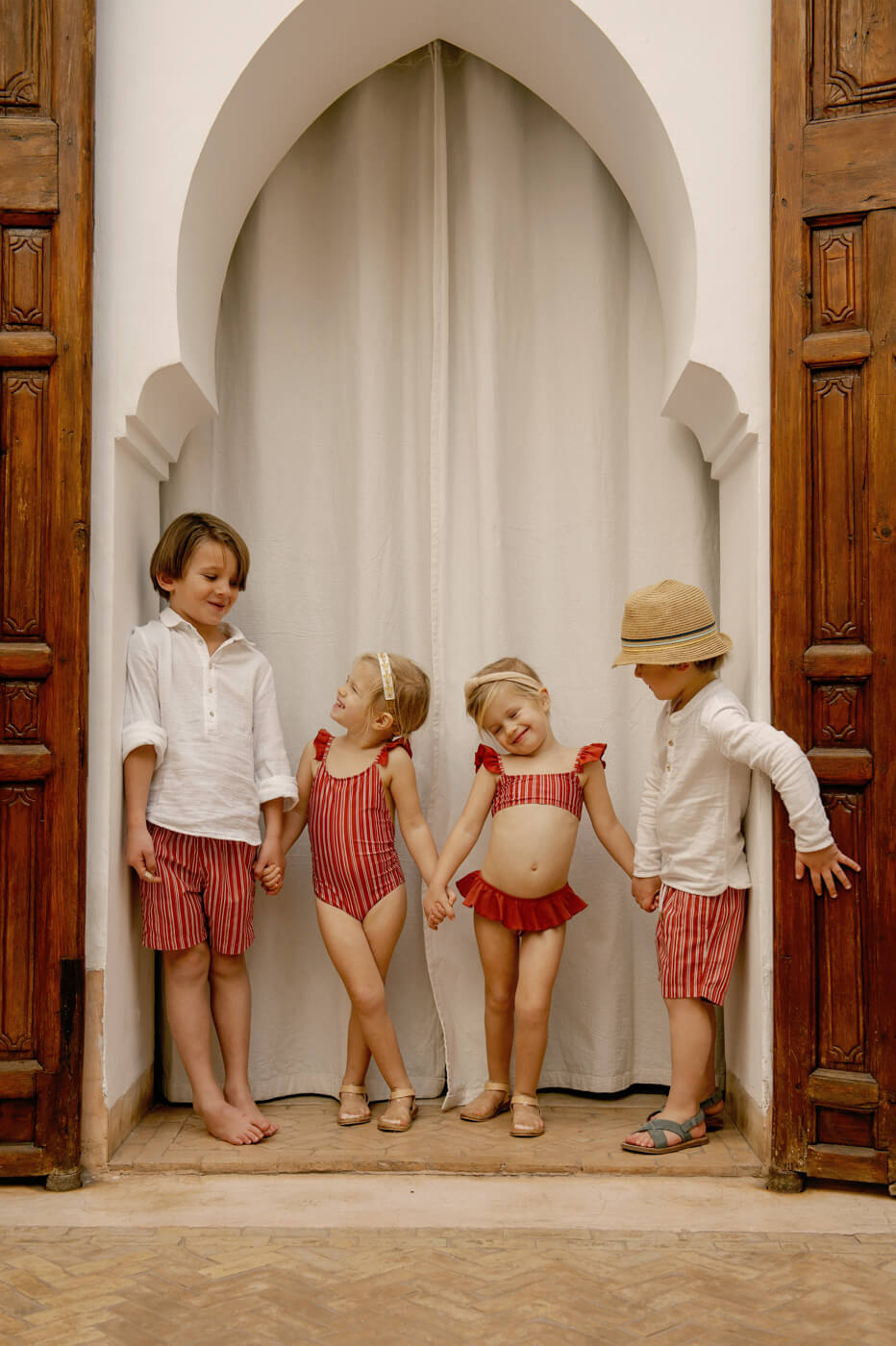 RIAD RED girls bathing suit