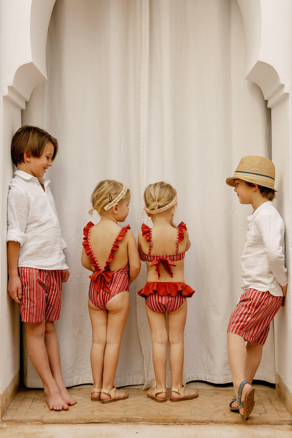 RIAD RED girls bathing suit
