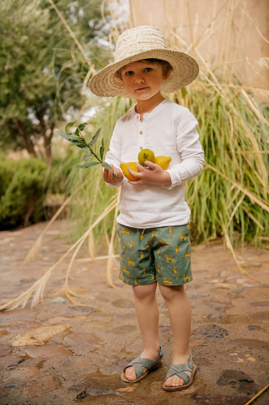 LEOPARD boys swim short