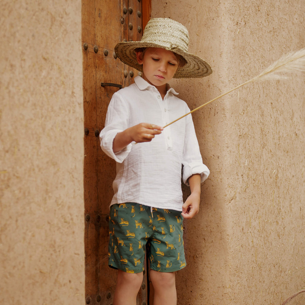 LEOPARD boys swim short