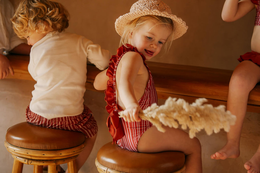 RIAD RED girls bathing suit