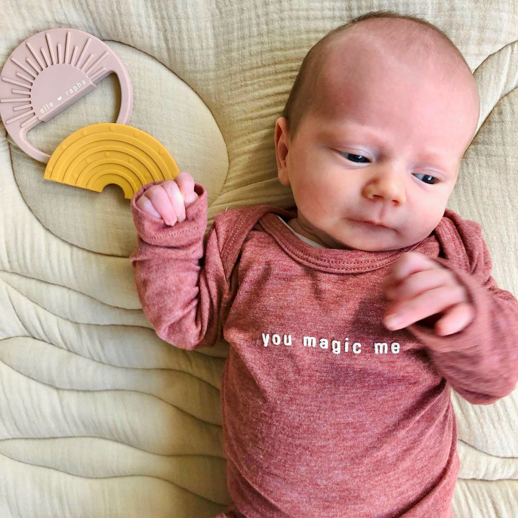 honey yellow RAINBOW TEETHER
