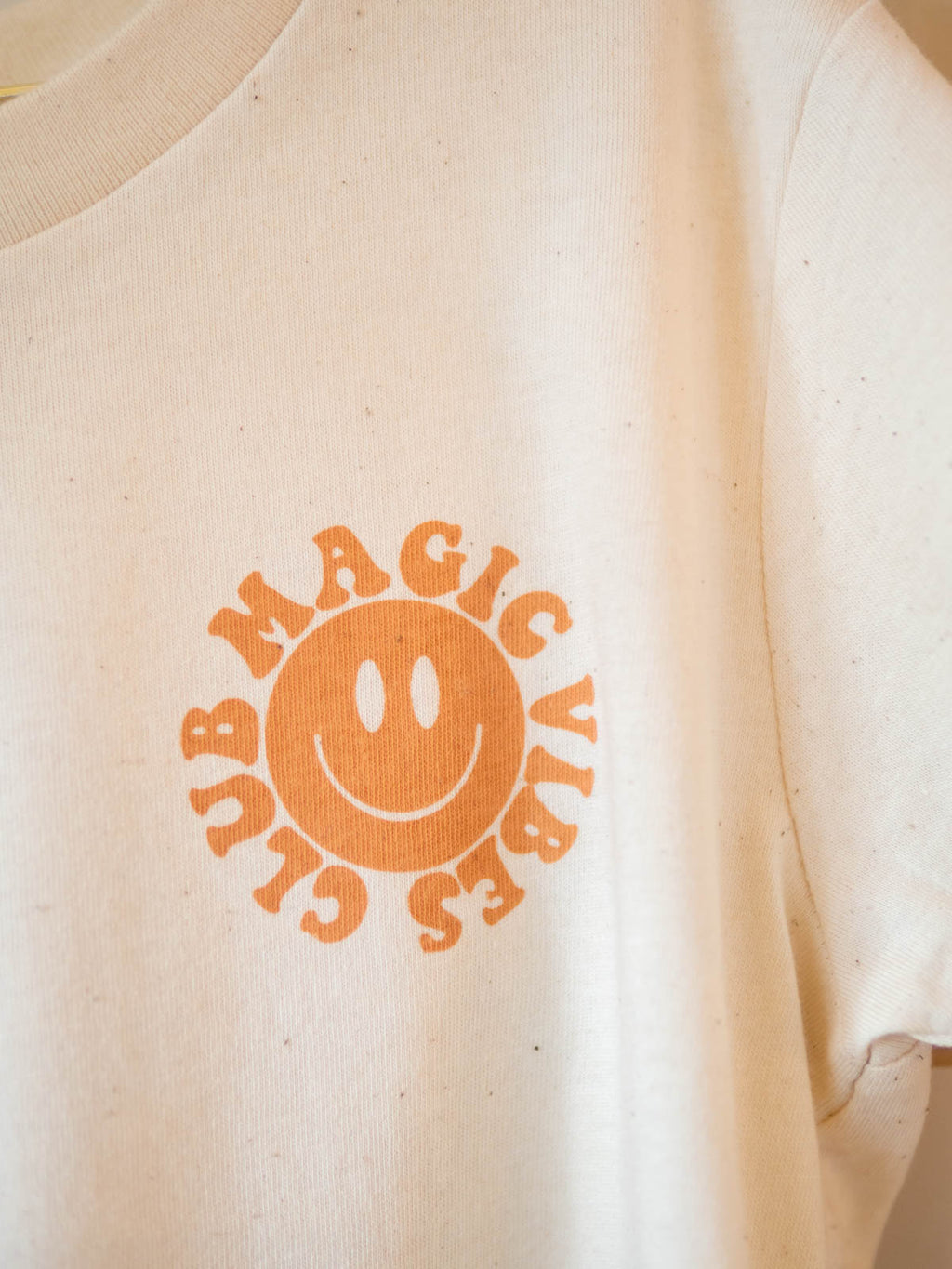beige little MAGIC VIBES CLUB