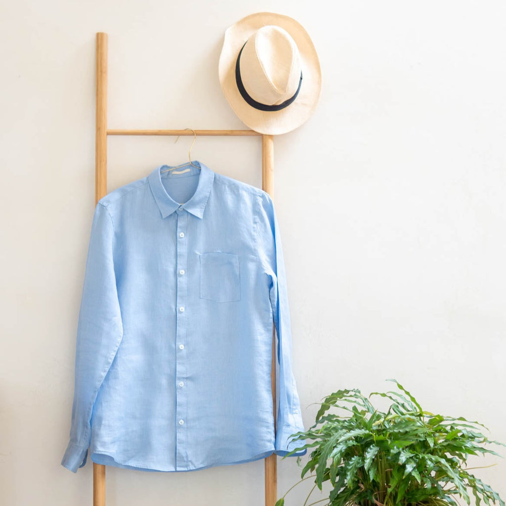 light blue SUNRISE shirt