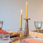 golden RAINBOW CANDLE HOLDER