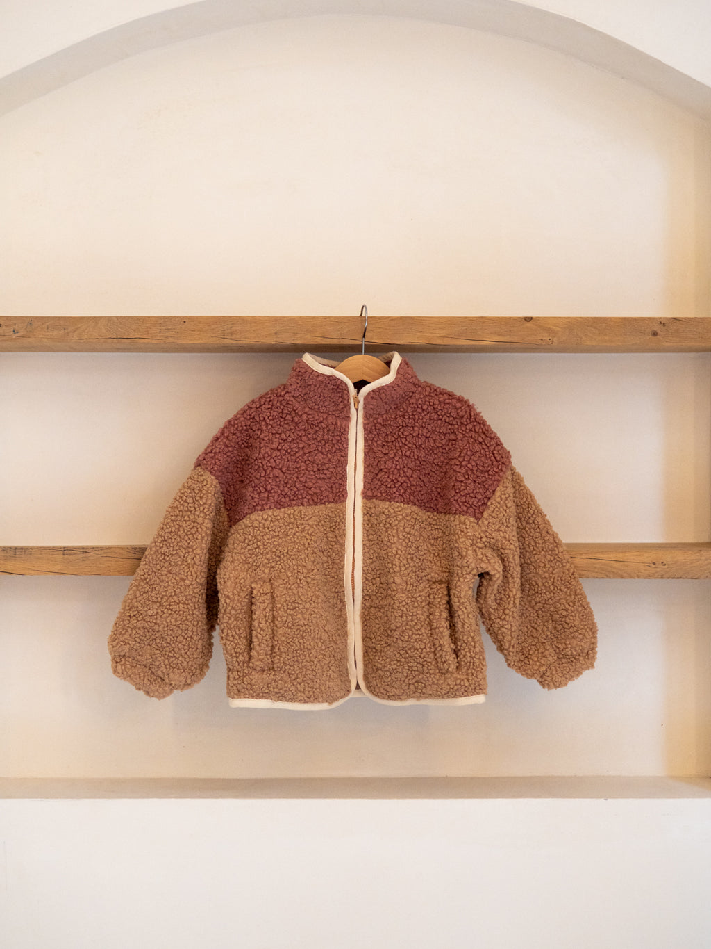 little teddy MOON JACKET cranberry