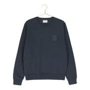 Graphite grey magic papa vibes sweatshirt with embroidered text for dads