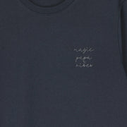 Graphite grey magic papa vibes sweatshirt with embroidered text for dads