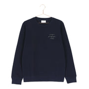 Midnight blue plus magic papa vibes sweatshirt with embroidered text for dads