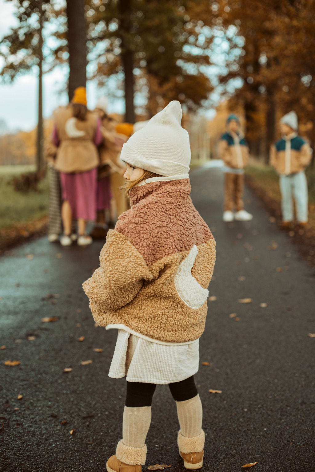 little teddy MOON JACKET cranberry