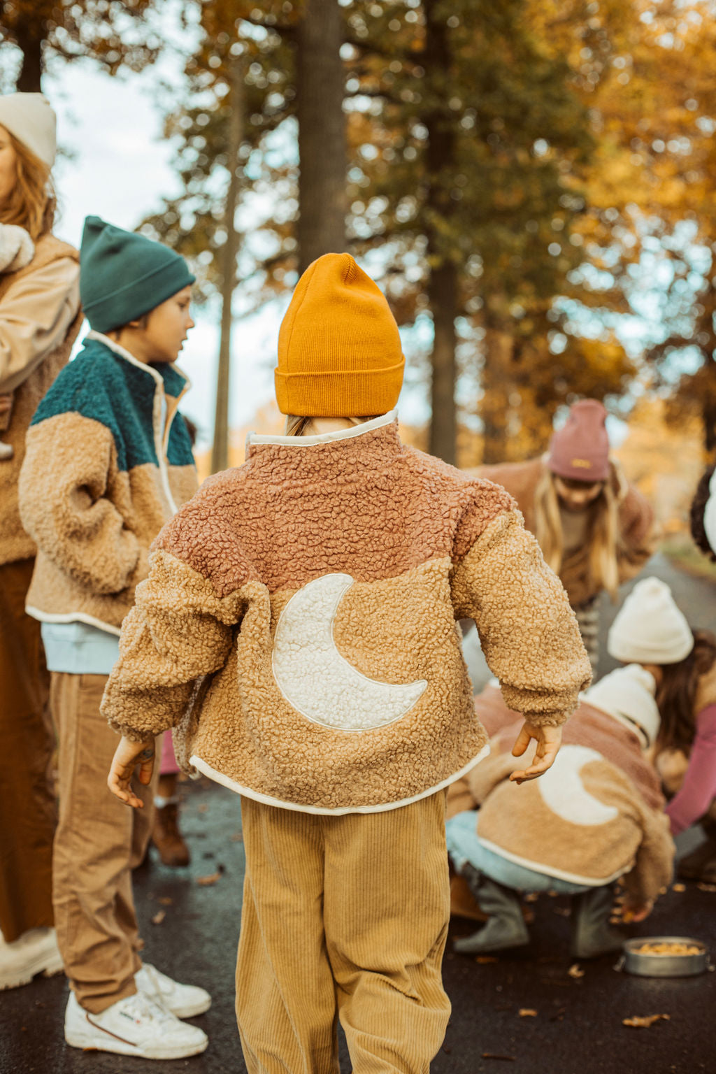 little teddy MOON JACKET cranberry