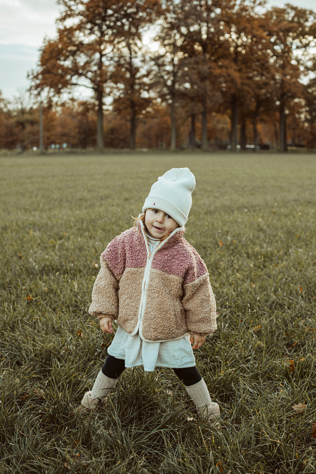 little teddy MOON JACKET cranberry