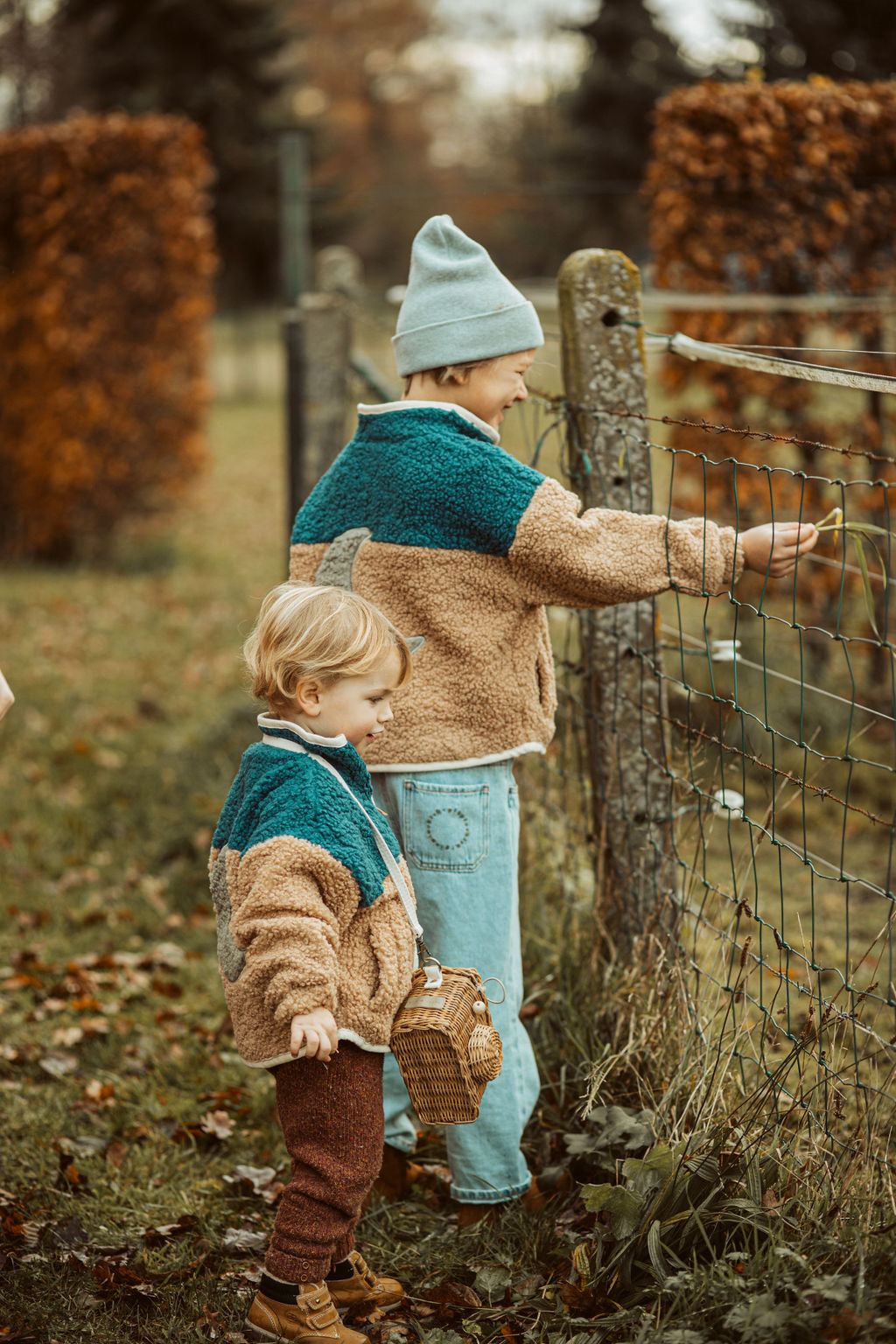 little teddy MOON JACKET blue