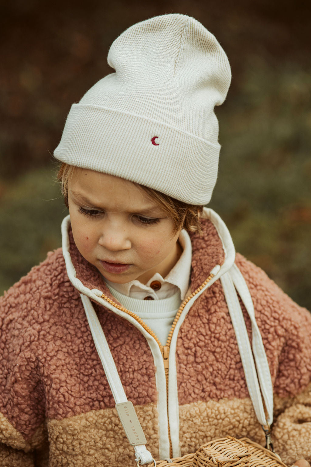 little teddy MOON JACKET cranberry
