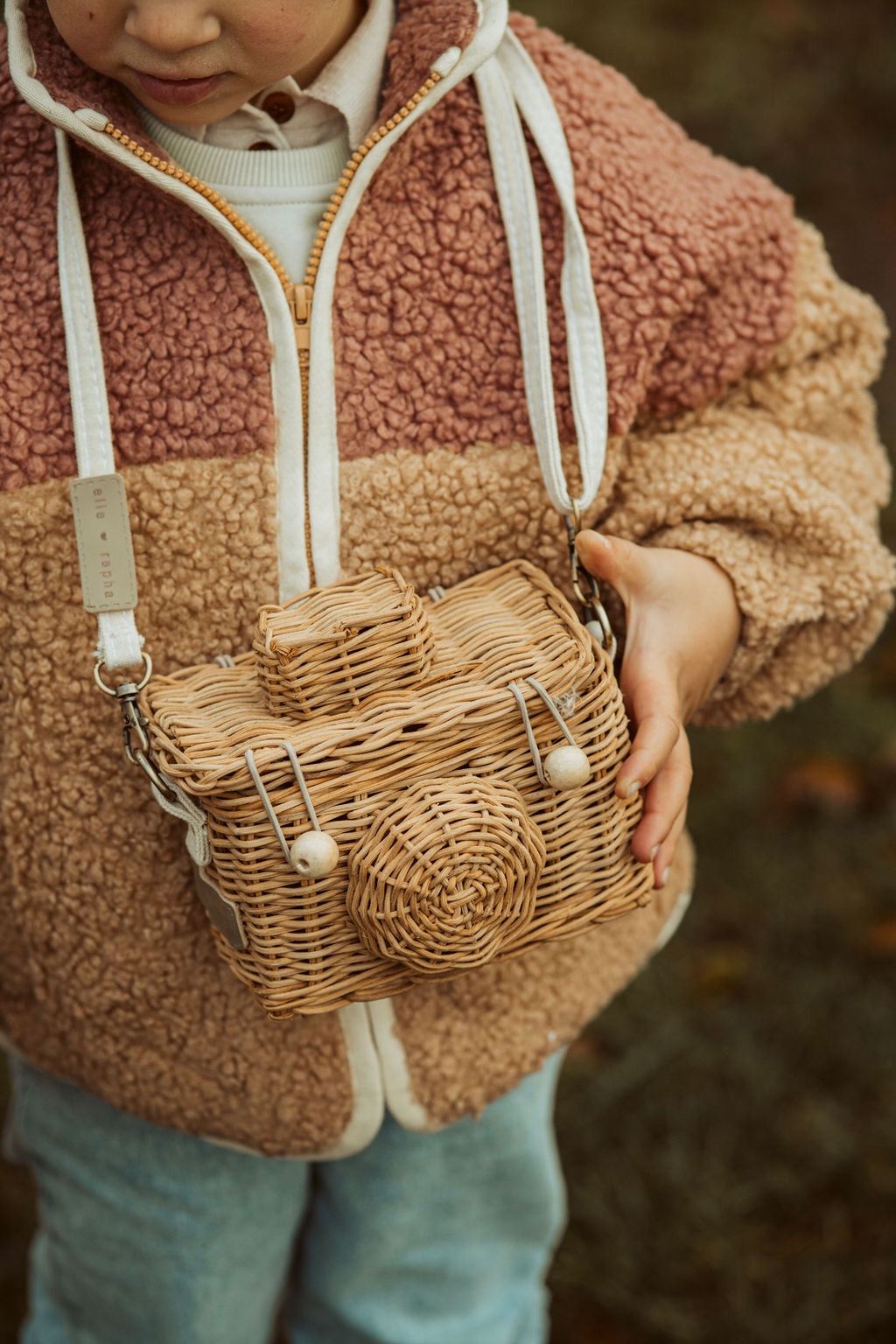 little teddy MOON JACKET cranberry