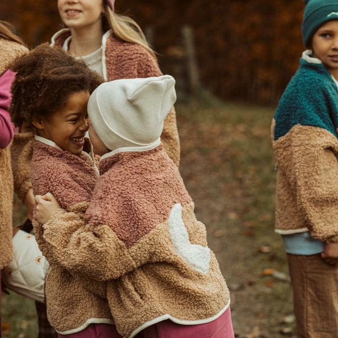 little teddy MOON JACKET cranberry