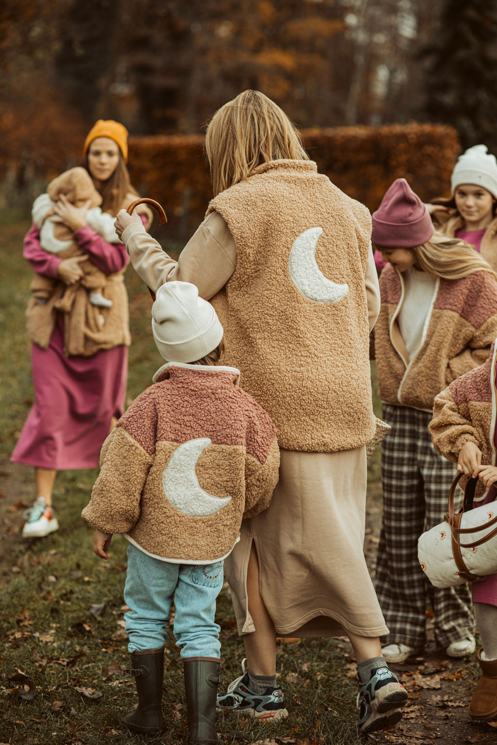 little teddy MOON JACKET cranberry