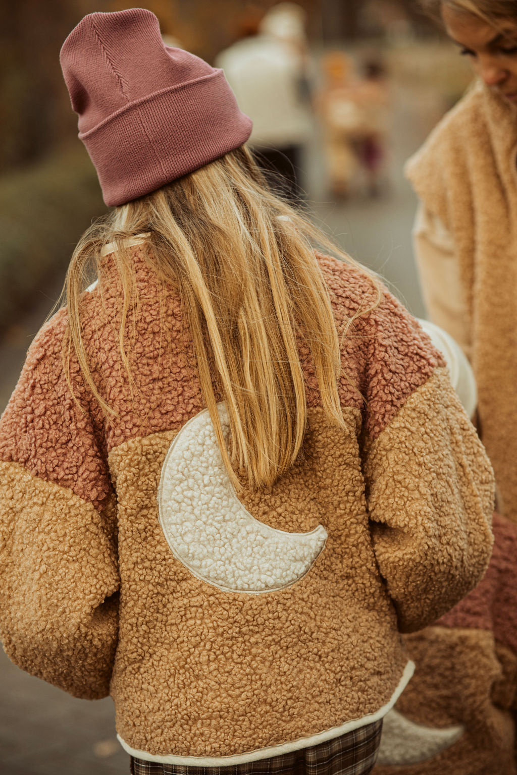 little teddy MOON JACKET cranberry