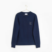 blue magic papa vibes sweatshirt with embroidered text for dads 
