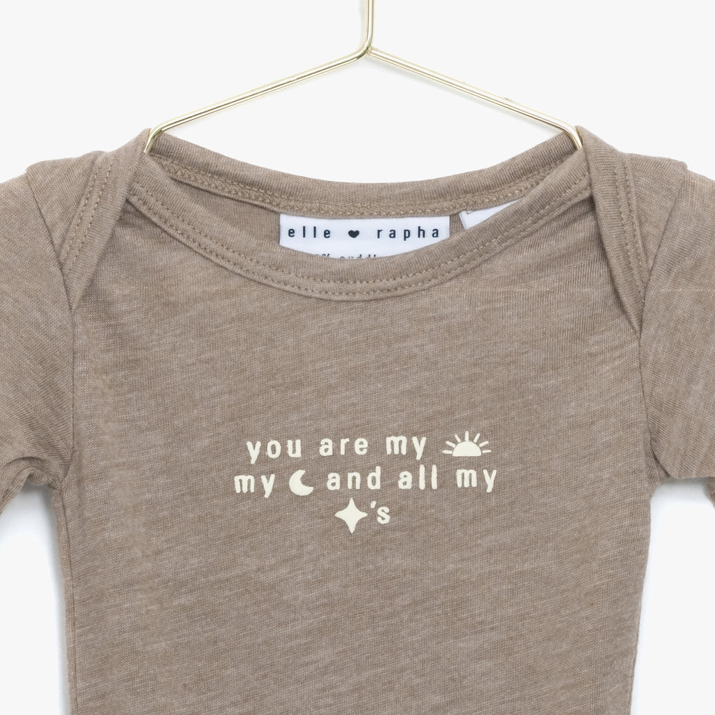 taupe body SUN MOON STARS